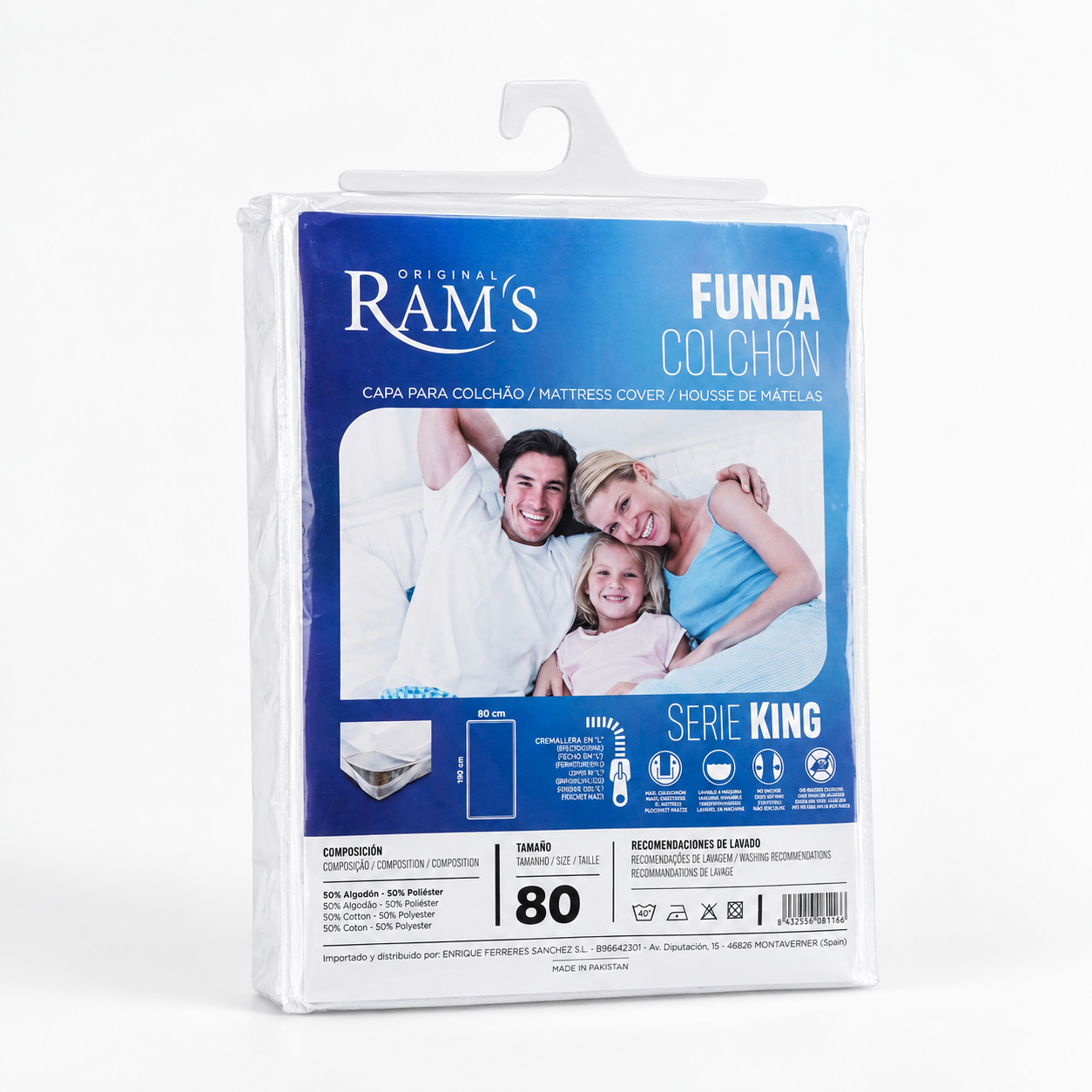 Funda de colchón con cremallera en L | varias medidas