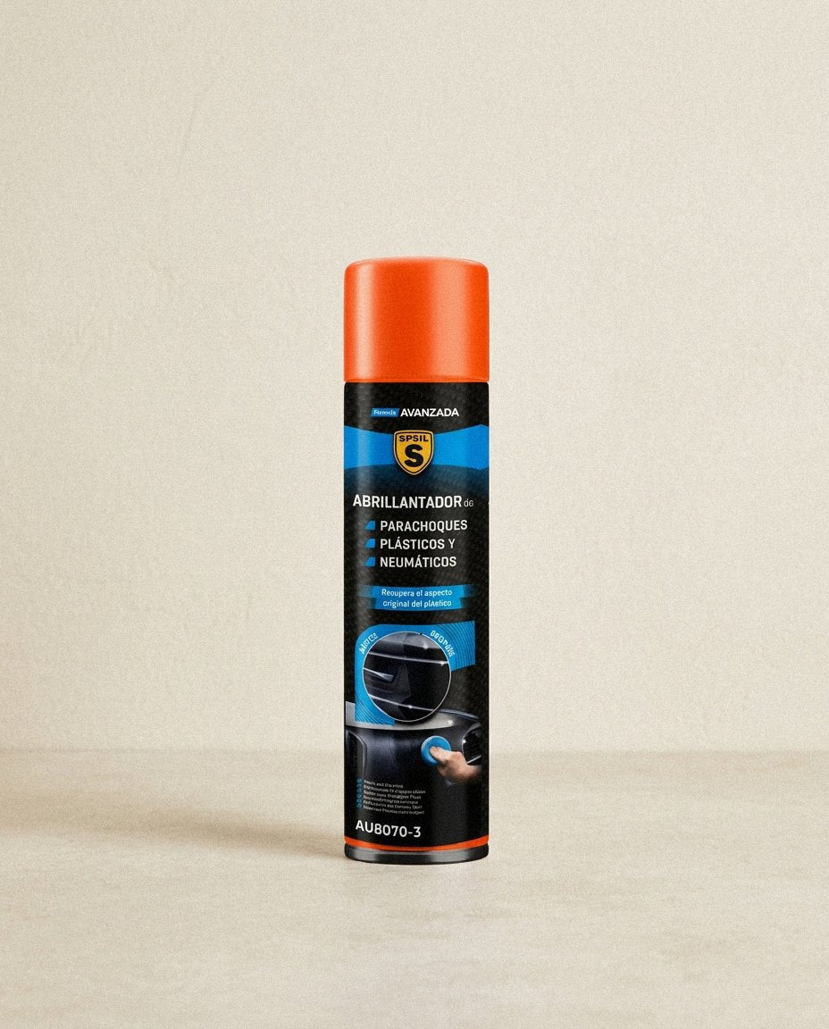 Abrillantador Plásticos Exteriores y Neumáticos SPSIL | 450ml Protectores Coche - Sweet Home