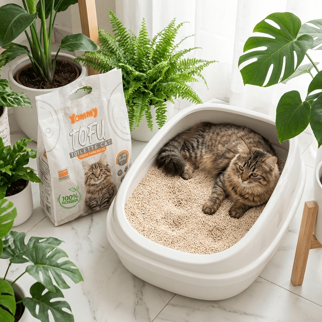 Pellets de arena vegetal de tofu para gatos - Sweet Home
