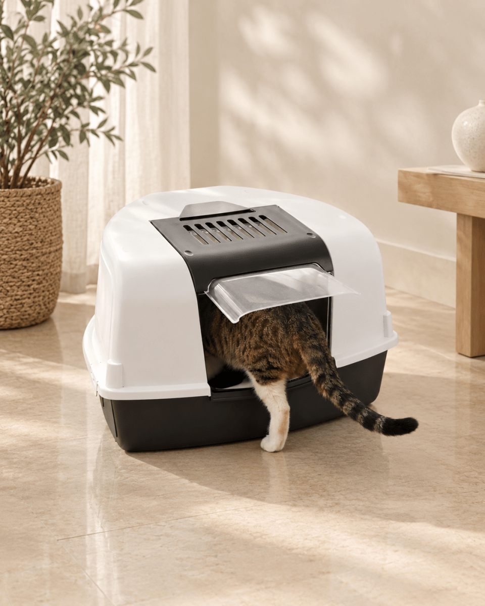 Arenero Inodoro Esquina Para Gatos Areneros Accesorios Gatos - Sweet Home