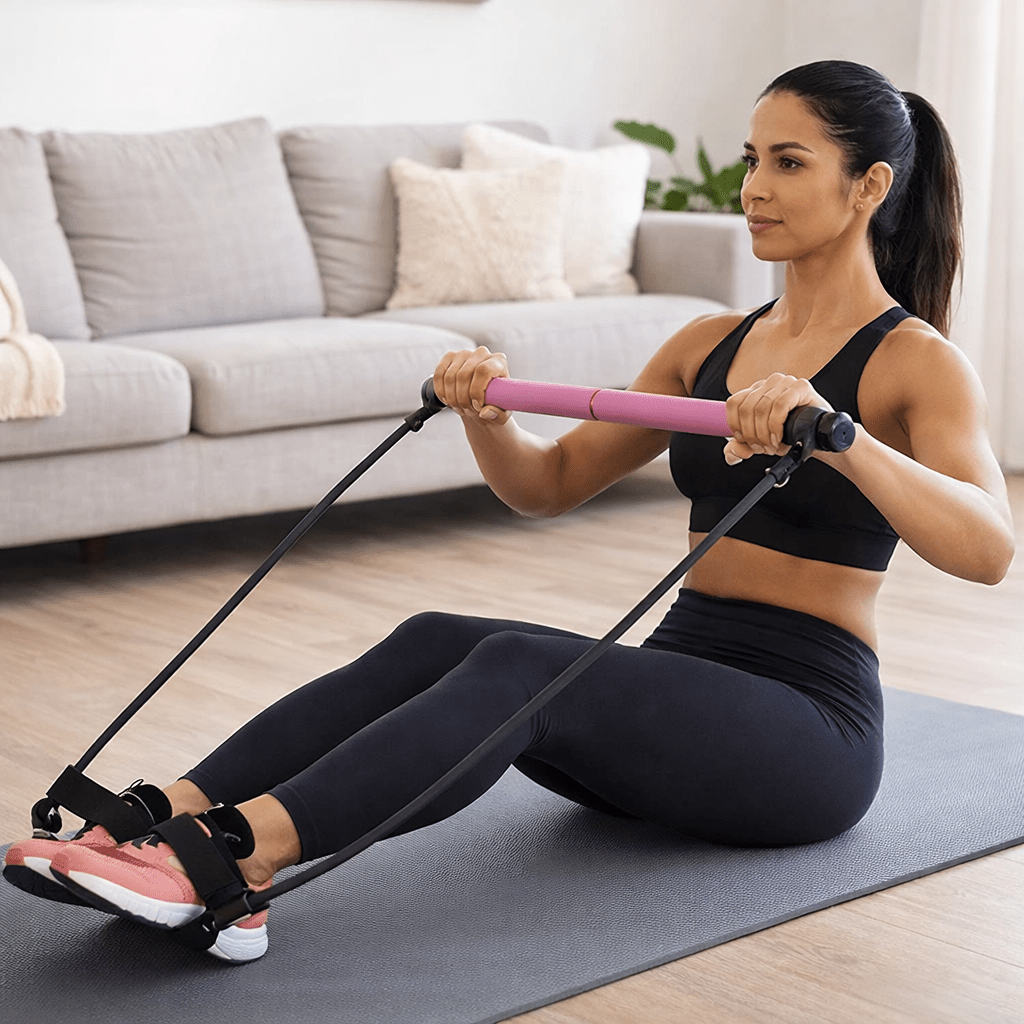 Barra de Pilates Portátil Multifuncional para Yoga, Estiramientos y Sentadillas - Sweet Home