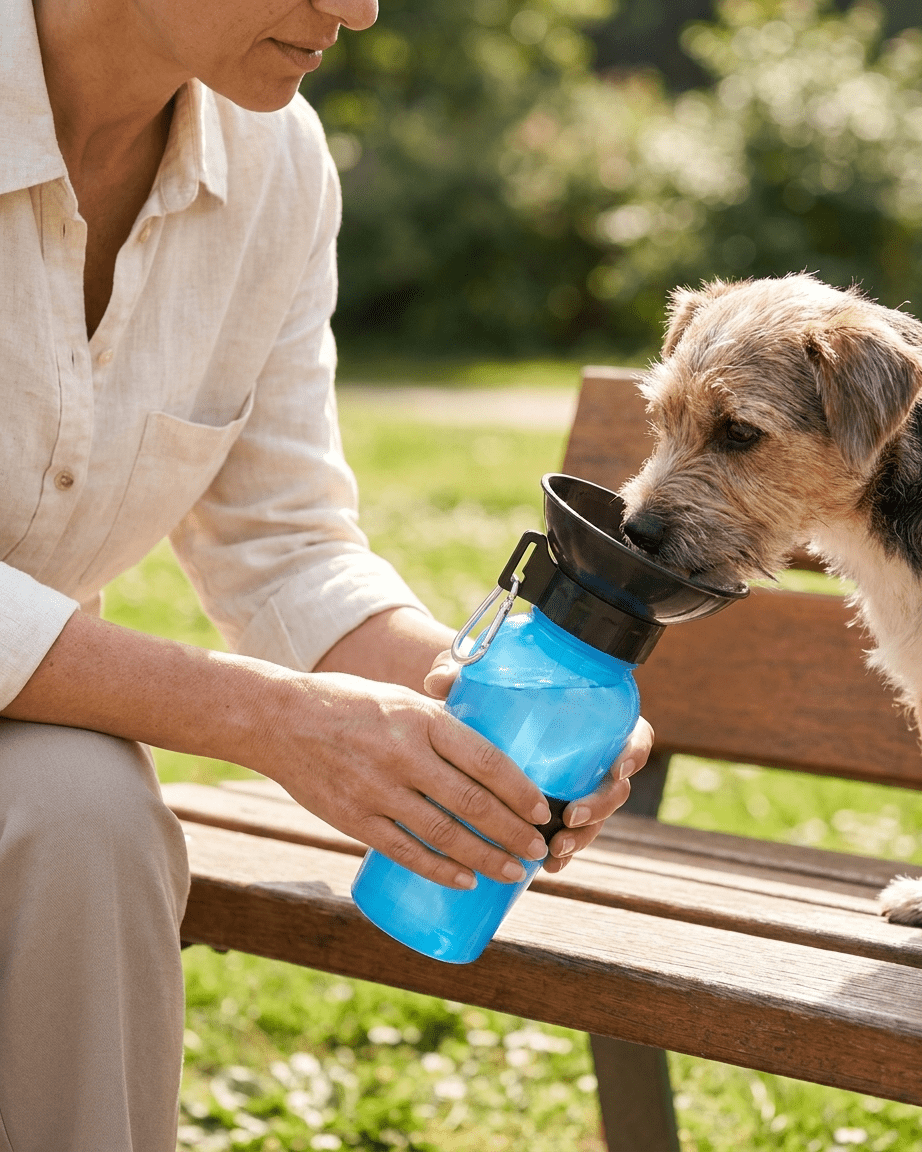 Botella portátil para perros y gatos | Agua fácil en paseos, viajes y excursiones bebedero Gatos - Sweet Home