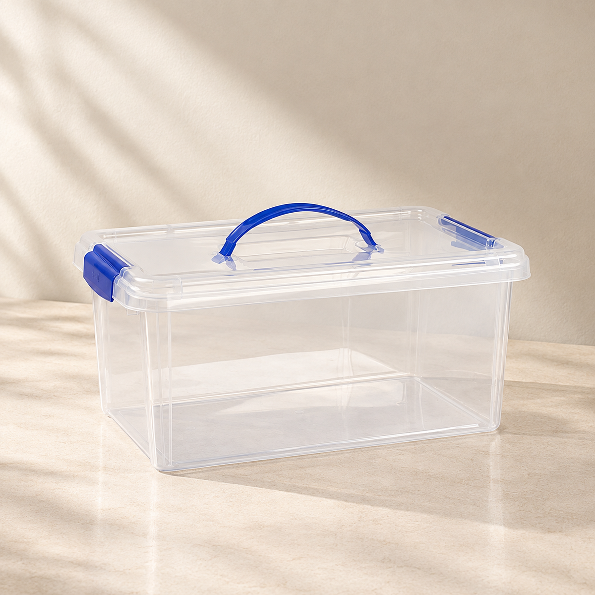 Caja Almacenaje 10 Litros con Tapa, Asa y Apilable