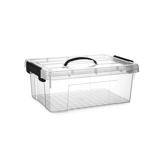 Caja de Almacenaje 12,6L Plastic Forte con Tapa y Asa - Sweet Home