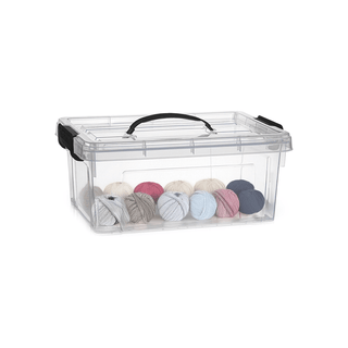Caja de Almacenaje 8.5L Plastic Forte con Tapa y Asa - Sweet Home