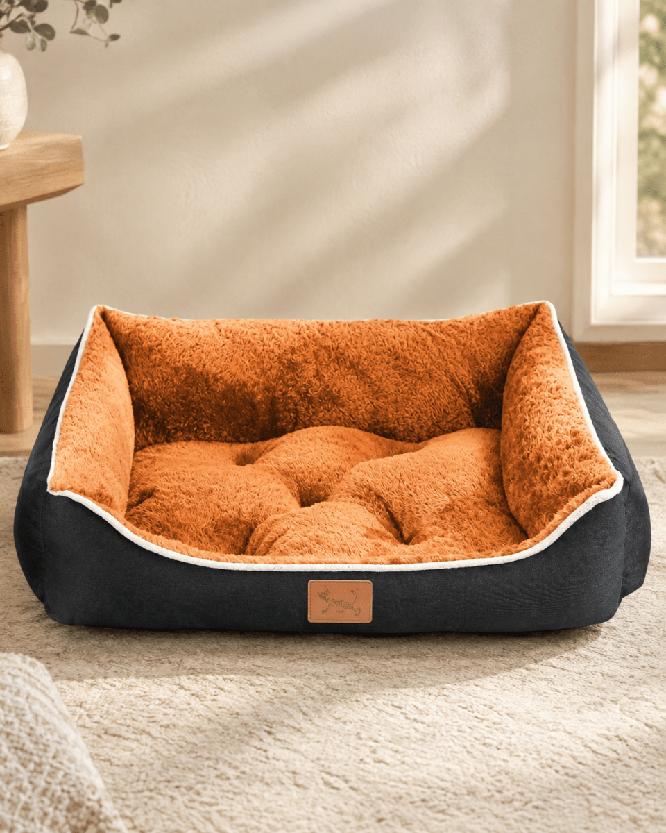 Cama Cuna para Perros Naranja y Negra - Resistente y Lavable (3 Tamaños) Camas para perros ama - Sweet Home