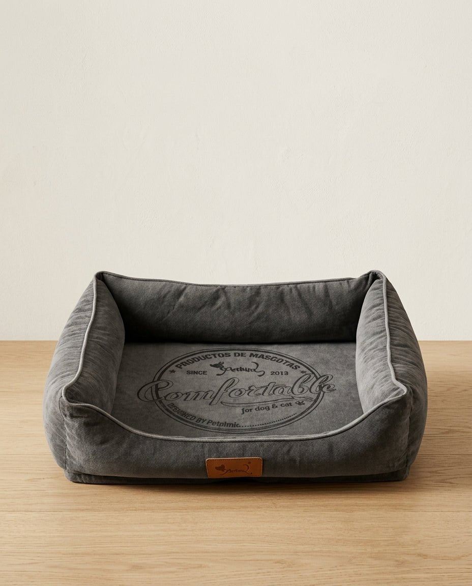 Cama para Perros y Gatos Gris Medio | Suave y Relajante Camas para perros Cama - Sweet Home