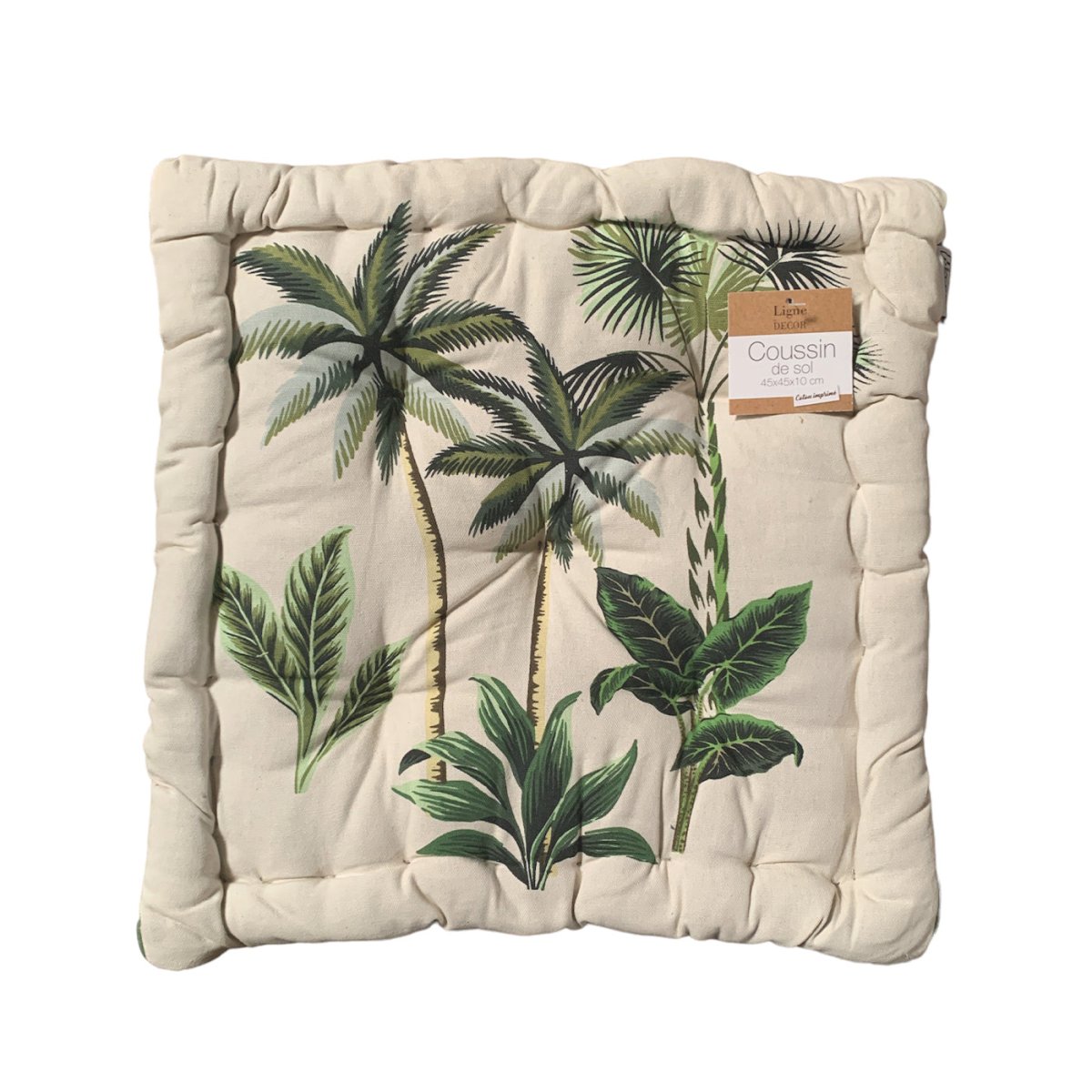 Cojín De Suelo Estampado Palmeras 45cm - Sweet Home