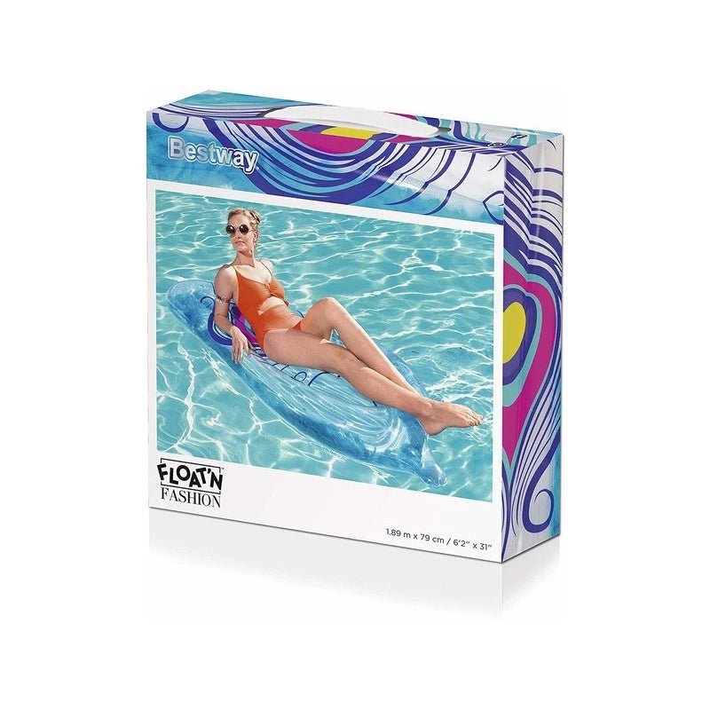 Colchoneta Hinchable 189x79 Cm. Azul Con Plumas Bestway - Sweet Home