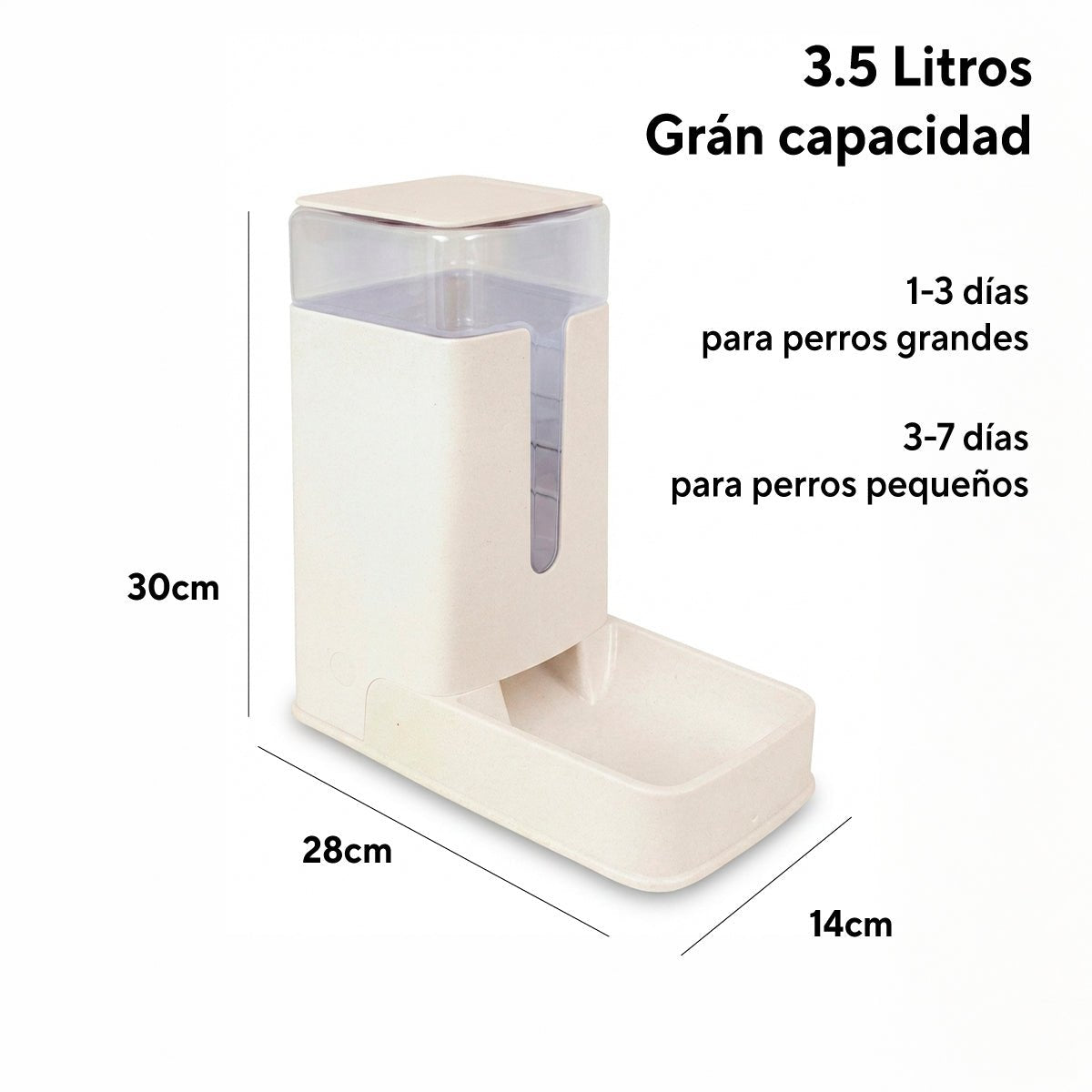 Comedero automático 3.5L para perros y gatos - Sweet Home