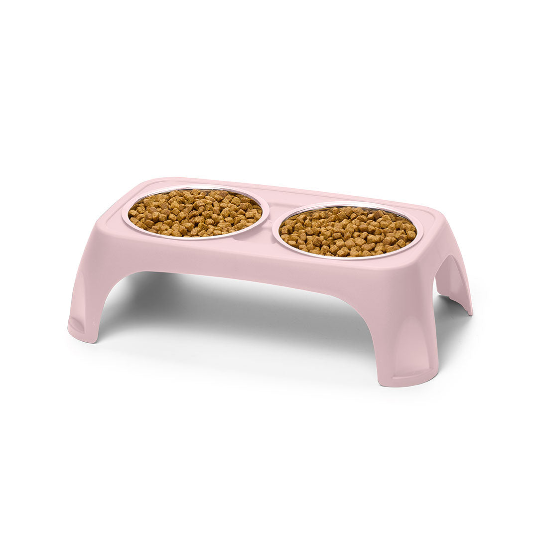 Comedero Elevado Doble para Perros y Gatos