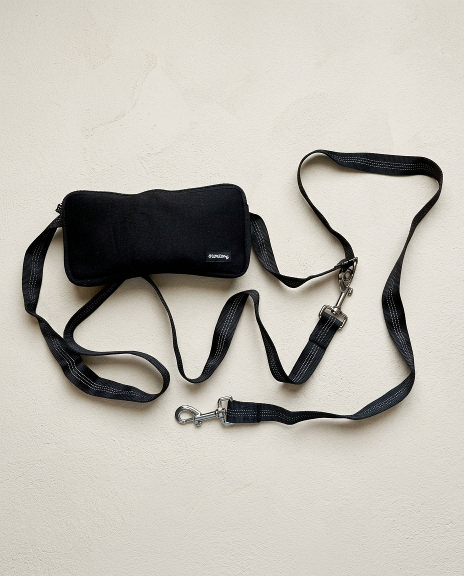 Correa Ergonómica para Perro con Bolsa de Paseo Integrada Correas manos libres correa de seguridad - Sweet Home