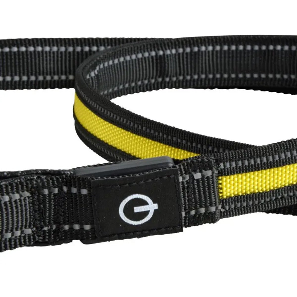 Correa LED para Perro Luz Amarilla 120 cm – Recargable USB, Alta Visibilidad Nocturna - Sweet Home
