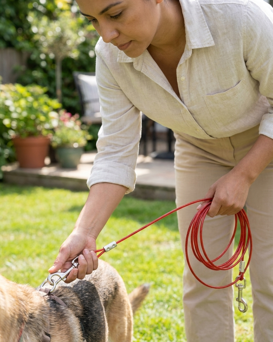 Correa Para Perros Ultra Resistente 6m Cable Acero Perros Correas para mascotas accesorios para perros - Sweet Home