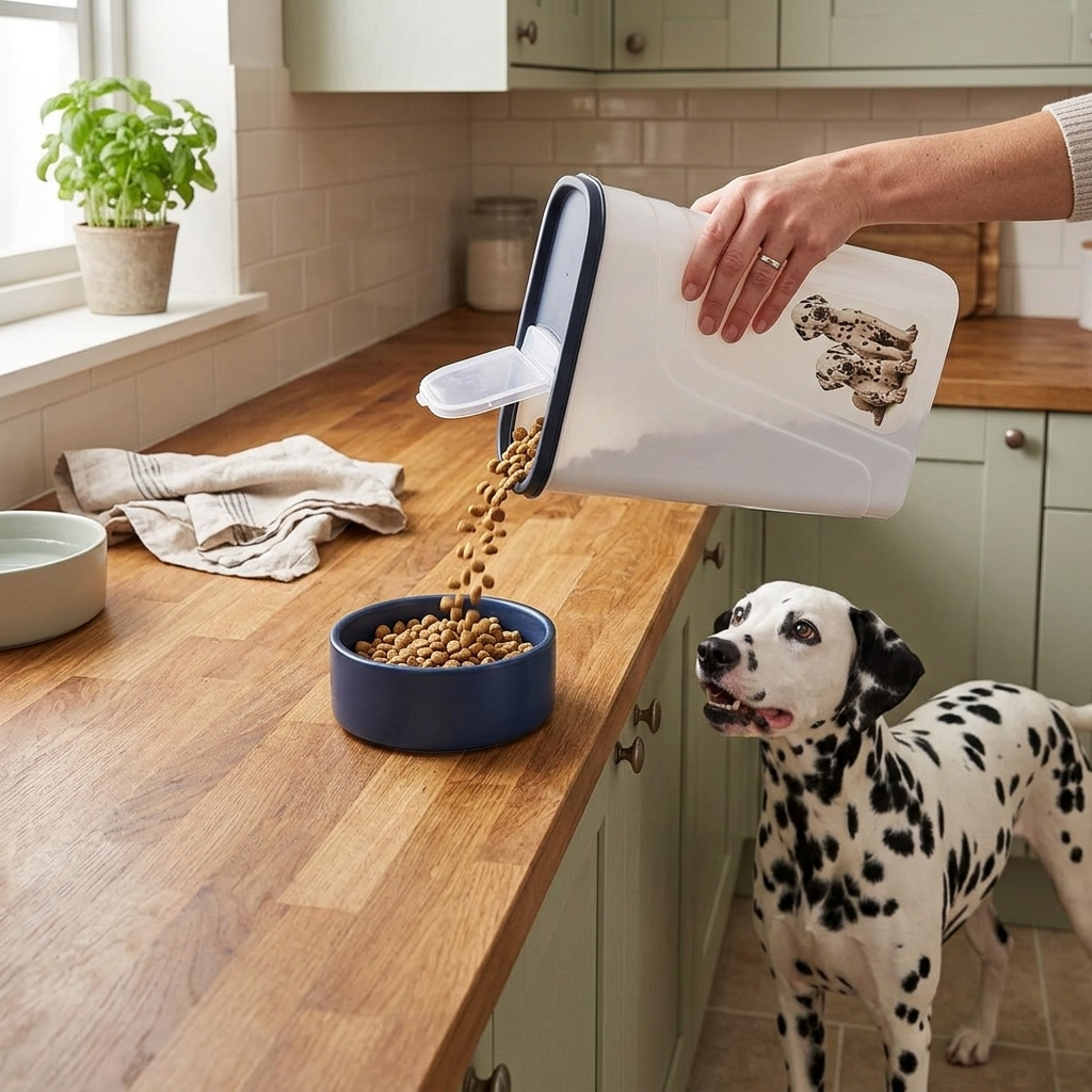 Dispensador de Pienso para Mascotas 4L - Perro y Gato