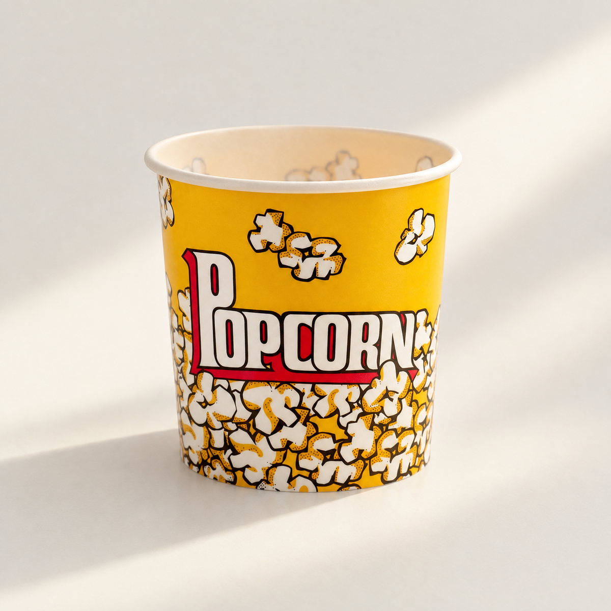 Cubo de Palomitas Reutilizable Estilo Cine de Plástico Duro