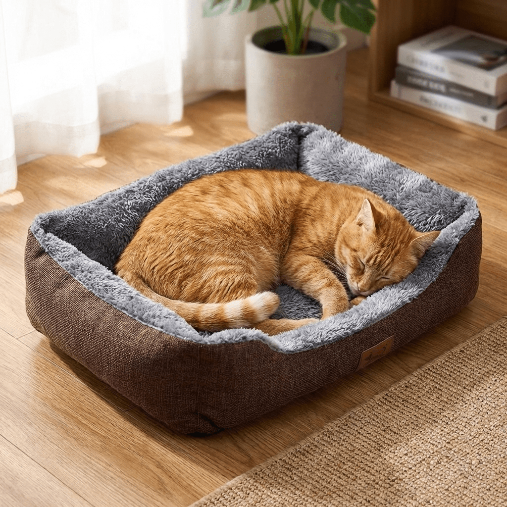 Cuna Felpa Para Perros y Gatos - Sweet Home