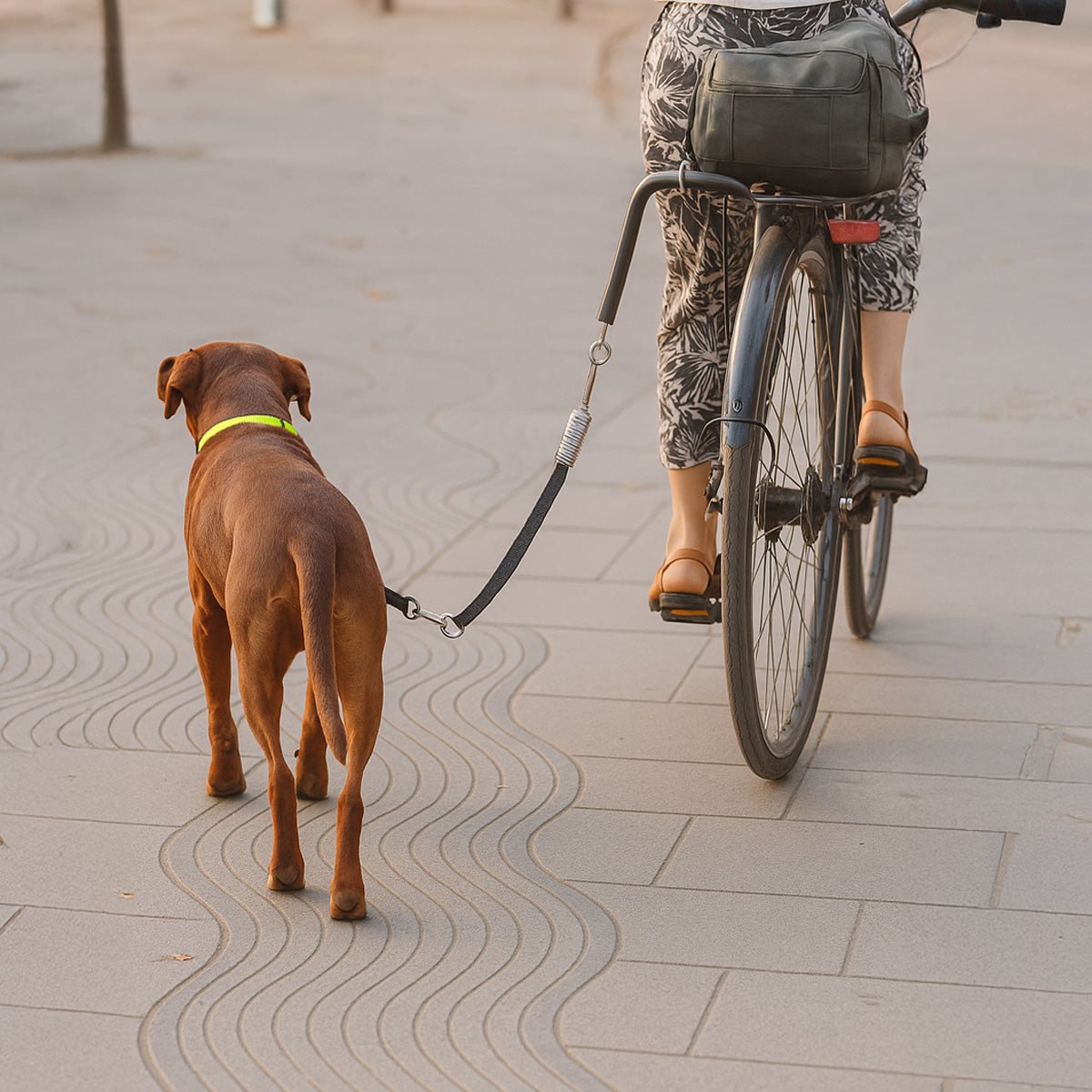 Enganche de Bicicleta para Perro – Kit metálico con correa ajustable 150 cm - Sweet Home
