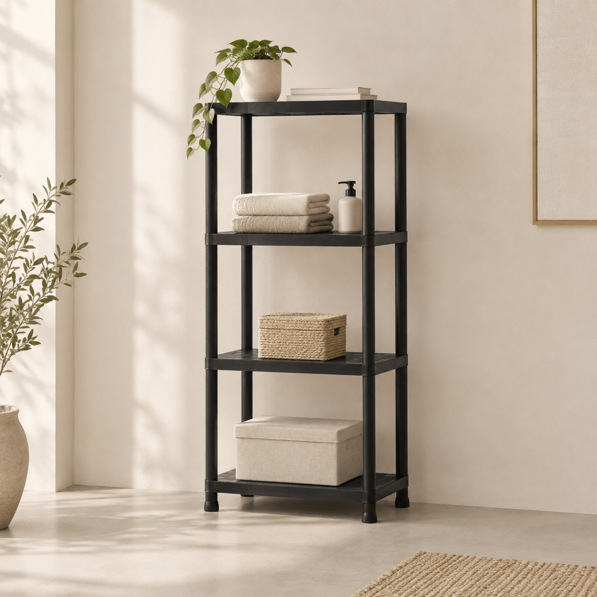 Estantería Stack Recuperado 4 Baldas Decoración y estanterías Librerías y estanterías modulares cesta para ropa - Sweet Home
