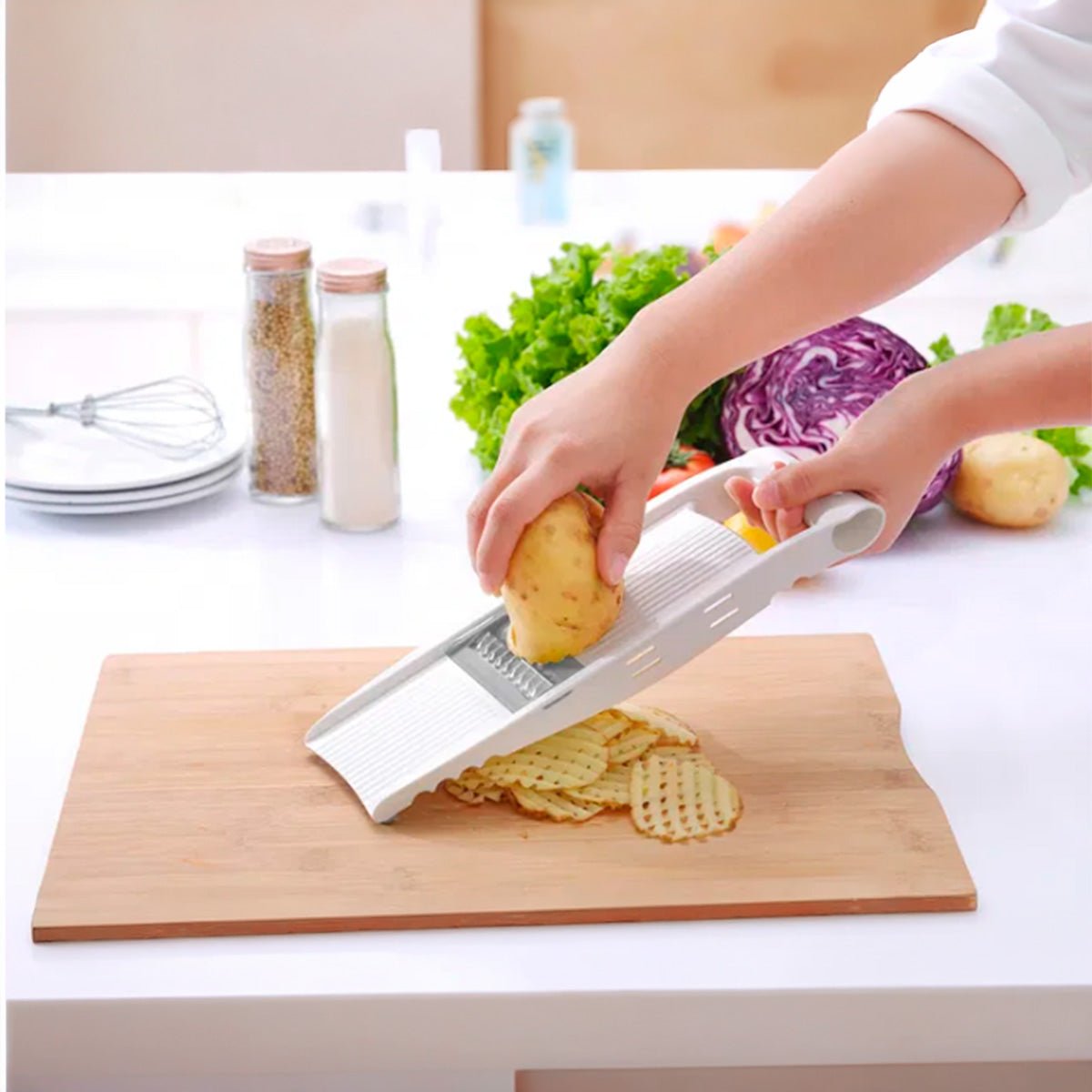 Mandolina de Cocina 5 en 1 Quttin | Rebanador de Verduras - Sweet Home