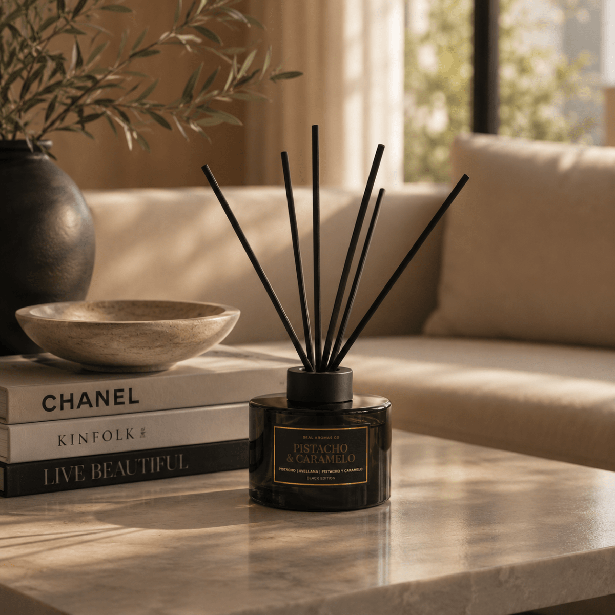 Mikado Premium 150 ml Black Edition Difusores de junco ambientador - Sweet Home