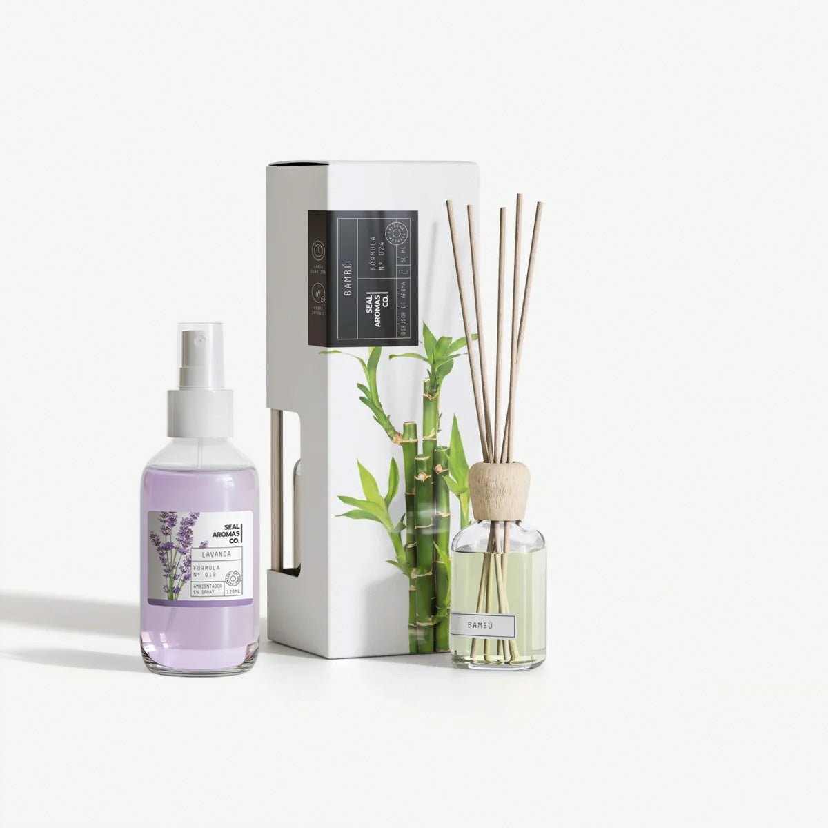 Pack Ambientador para Casa: Spray (120ml) + Mikado Varillas (50ml) | Personalizable Ambientadores ambientador - Sweet Home