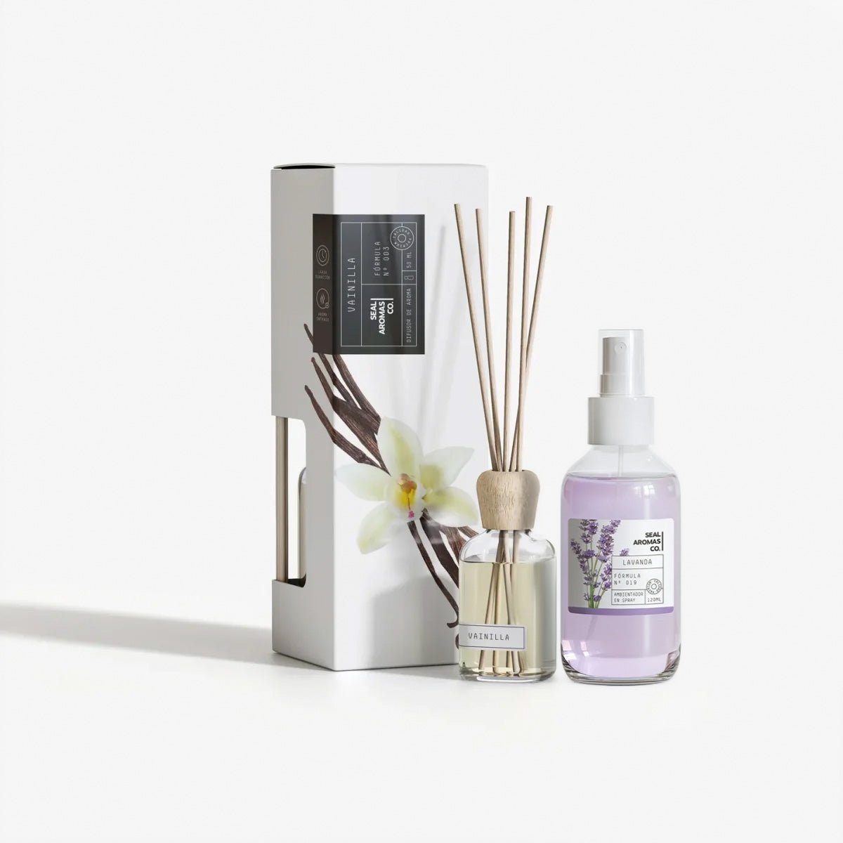 Pack Ambientador para Casa: Spray (120ml) + Mikado Varillas (50ml) | Personalizable Ambientadores ambientador - Sweet Home
