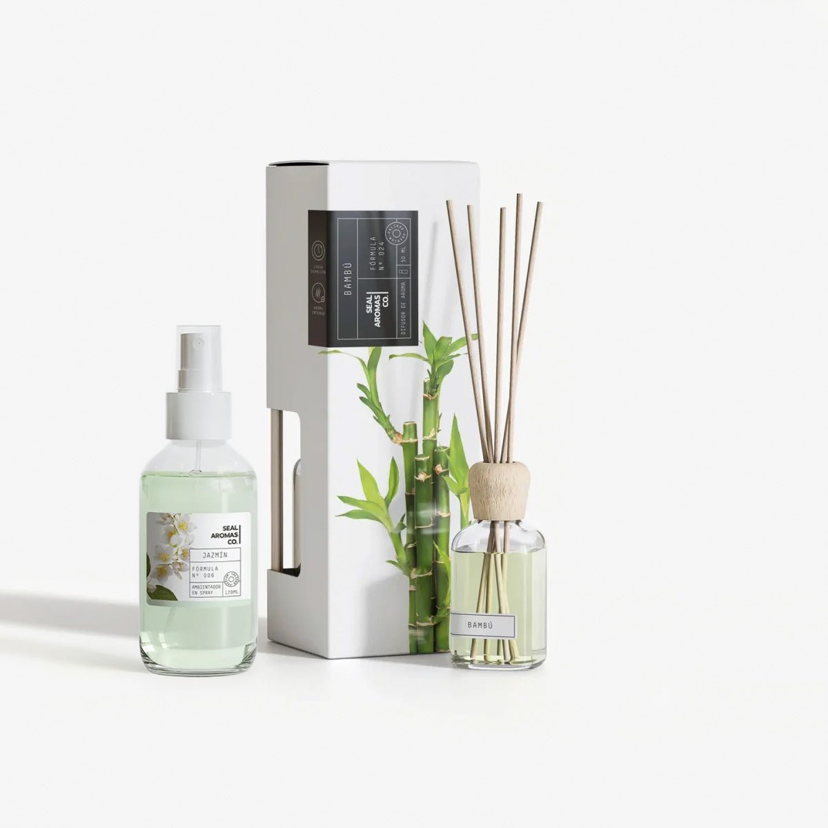 Pack Ambientador para Casa: Spray (120ml) + Mikado Varillas (50ml) | Personalizable Ambientadores ambientador - Sweet Home