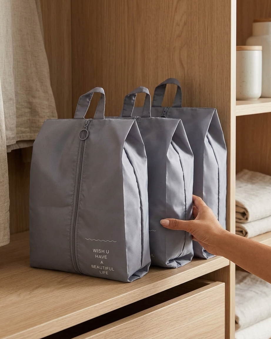 Pack de 4 Bolsas Organizadoras para Zapatos - Resistentes e Impermeables Organizadores de armario cajas organizadoras - Sweet Home