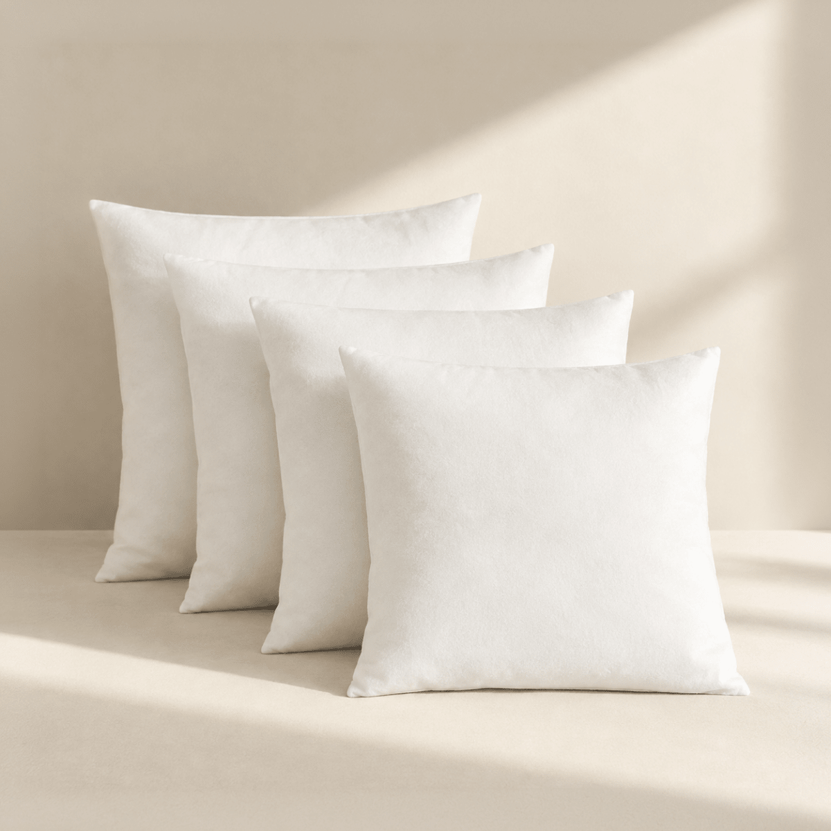 Pack de 4 Rellenos para Cojín (40 a 60 cm) | Fibra Hueca Antialérgica Cojines Cojines - Sweet Home