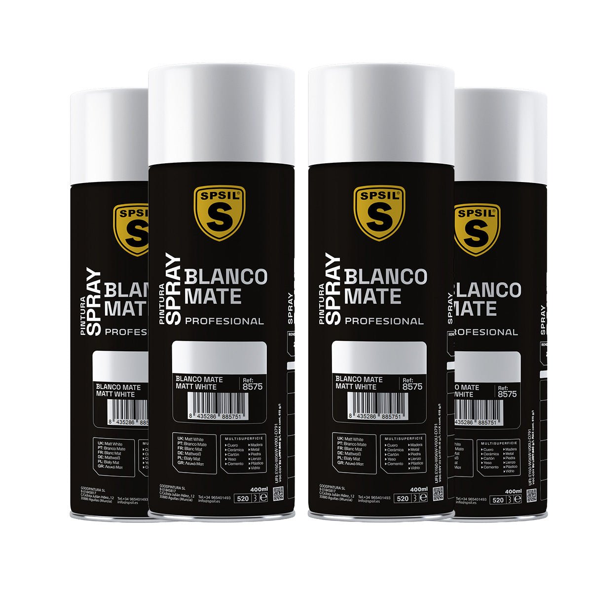 Pintura Spray 400ml, Spray Acrílico para Metal/Madera/Plástico Pintura pinturas - Sweet Home