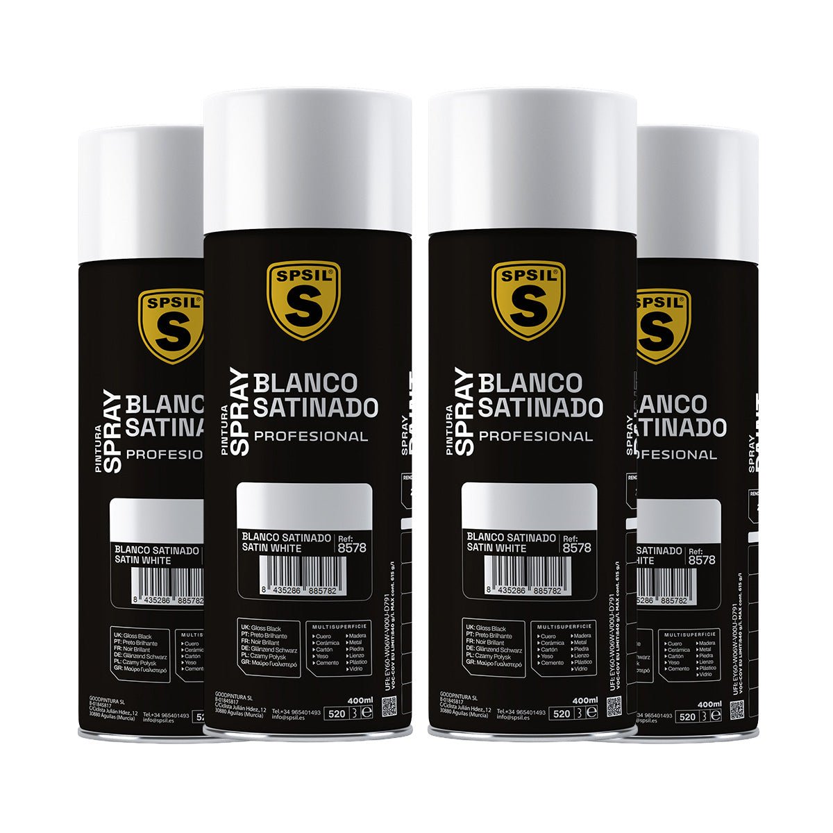 Pintura Spray 400ml, Spray Acrílico para Metal/Madera/Plástico Pintura pinturas - Sweet Home