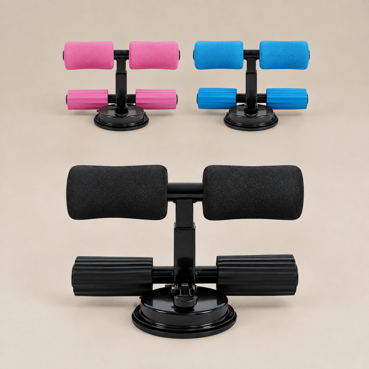 Soporte de Suelo para Abdominales con Ventosa Extra Fuerte Ruedas y rodillos para abdominales Abdominales - Sweet Home