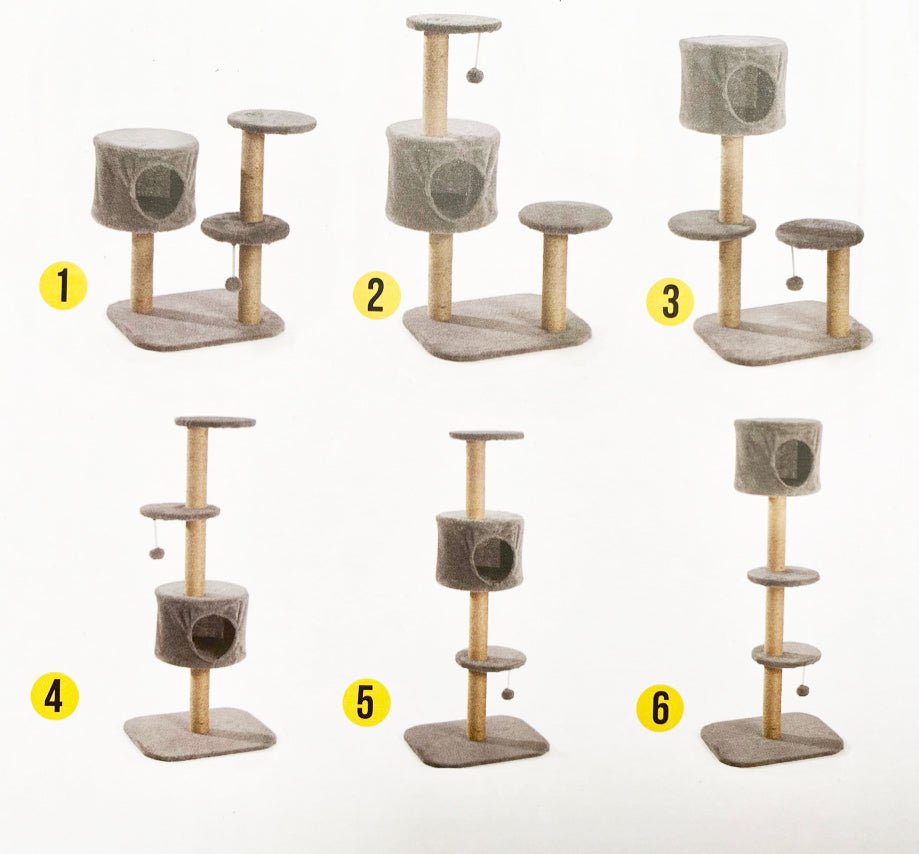 Torre Rascador para Gatos 6 montajes en 1 - Sweet Home