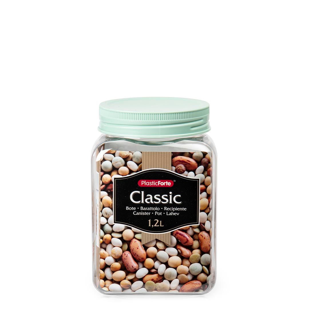 Bote Classic Cuadrado 1,2 L Pet - Sweet Home