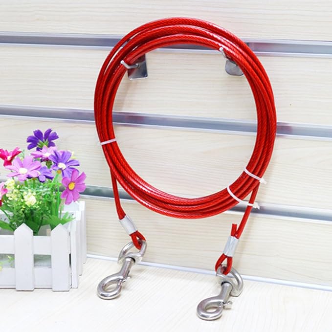 Correa Para Perros Ultra Resistente 6m Cable Acero Perros - Sweet Home