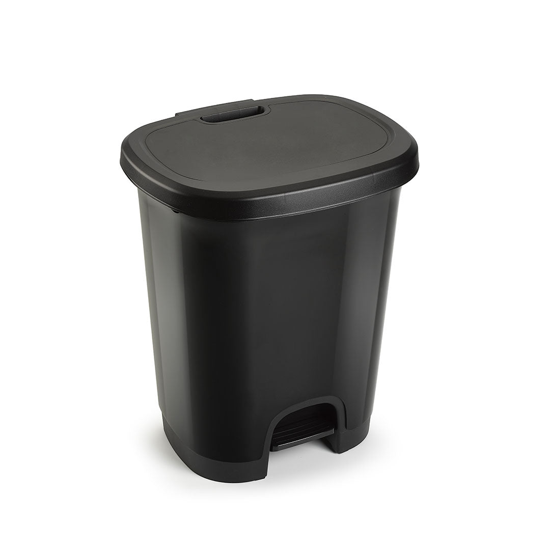 Cubo de basura con pedal 27 L Negro - Sweet Home