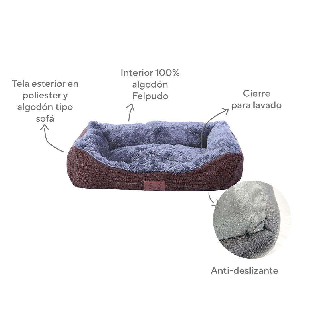 Cuna Felpa Para Perros y Gatos - Sweet Home