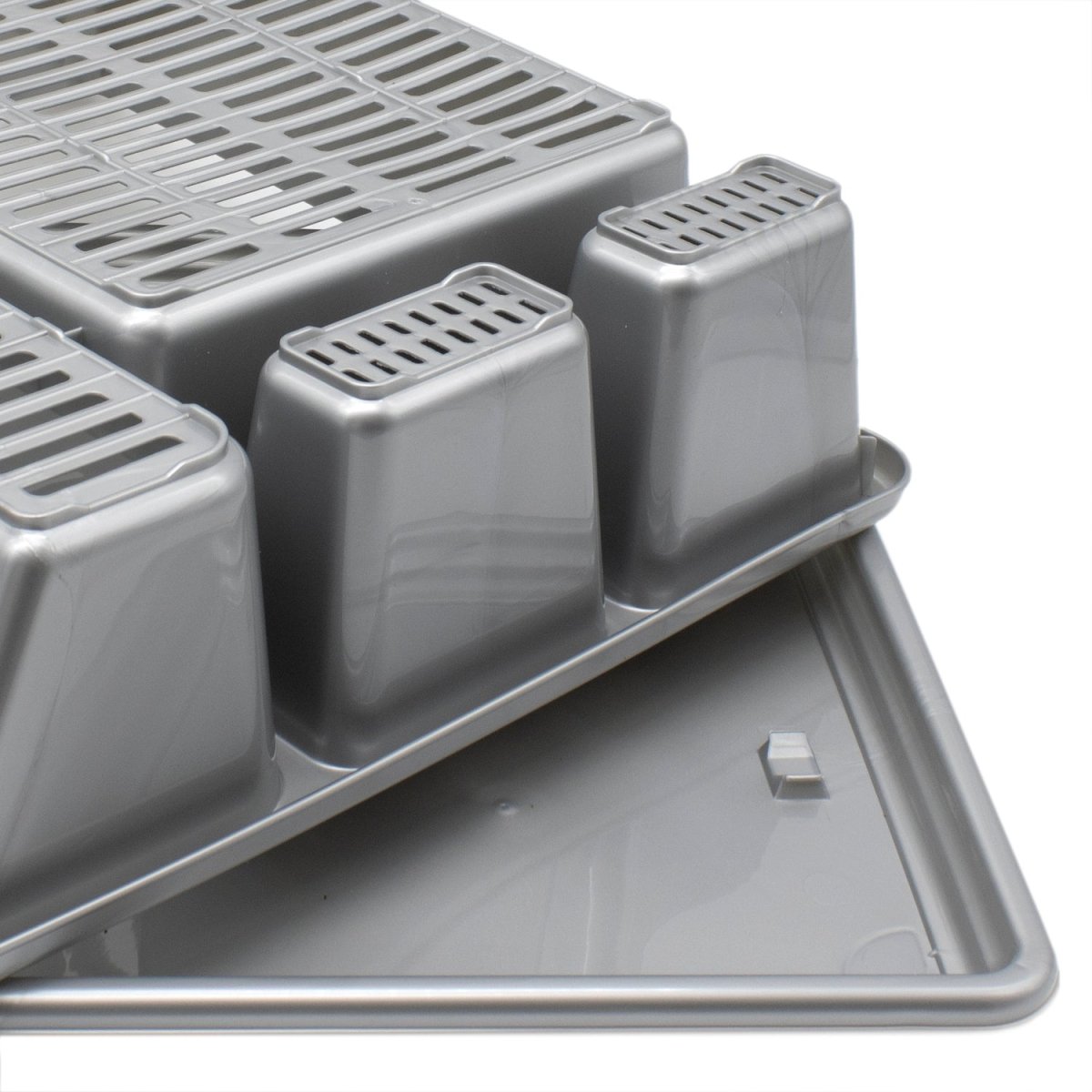 Escurreplatos Rectangular Gris - Sweet Home