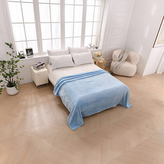 Manta de Franela Suave Azul - Sweet Home