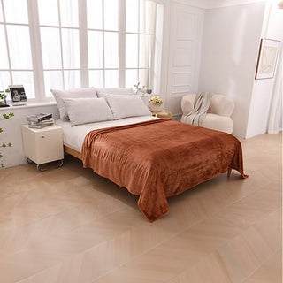 Manta de Franela Suave Marrón - Sweet Home