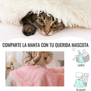 Mantas de Felpa Mullido y Confortable para Cama de Mascotas - Sweet Home