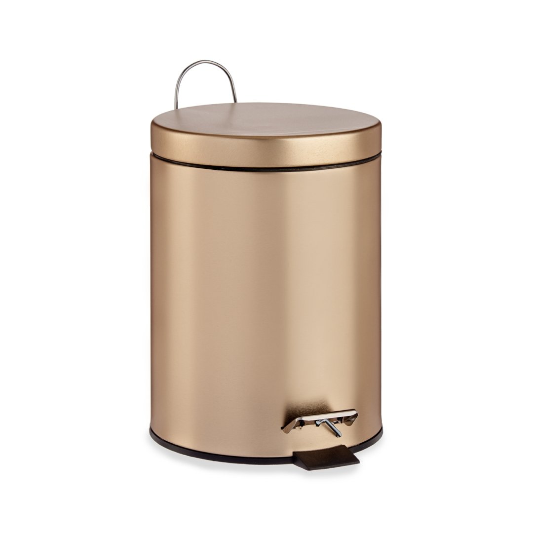 Papelera Pedal Dorada 3000ml - Sweet Home