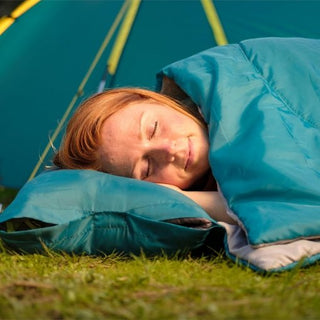 Saco De Dormir Con Almohada Azul De Poliéster Y Fibra De 190x84 Cm - Sweet Home