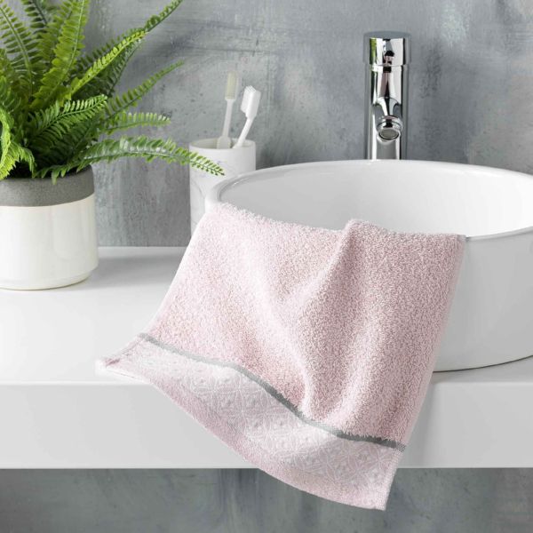 Toalla Invitado 30 x 50 cm Felpa Lisa Jacquard - Sweet Home