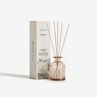 Frasco de ambientador Sweet Home Origins rosa blanca