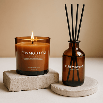 Set de aromaterapia para el hogar – vela + ambientador