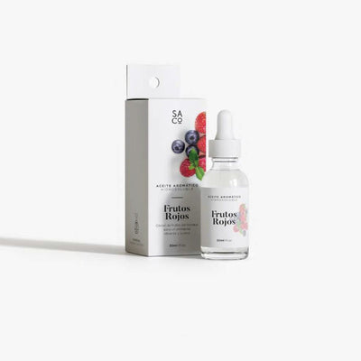 Frasco con gotero y caja de aceite aromático hidrosoluble Peonía y Roble de 30ml para difusor de aromas Sweet Home