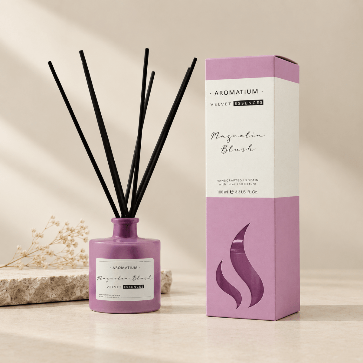 Ambientador Mikado Magnolia Blush 100 ml | Lavanda, Magnolia y Cedro Difusores de junco ambientador - Sweet Home