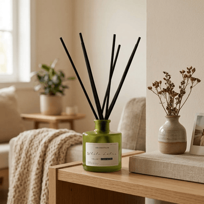 Ambientador Mikado White Lotus 100 ml | Pera, Flor de Loto y Vainilla Difusores de junco ambientador - Sweet Home